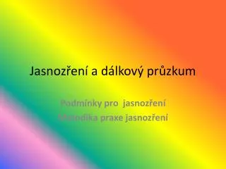 Jasnozření a dálkový průzkum