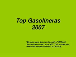 Top Gasolineras 2007