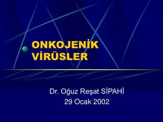 ONKOJENİK VİRÜSLER