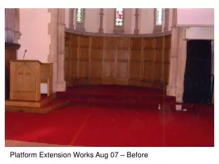 Platform Extension Works Aug 07 – Before