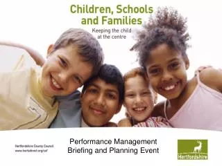 Performance Management Briefing and Planning Event