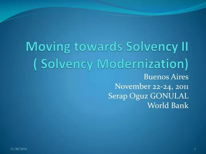 moving towards solvency ii solvency modernization