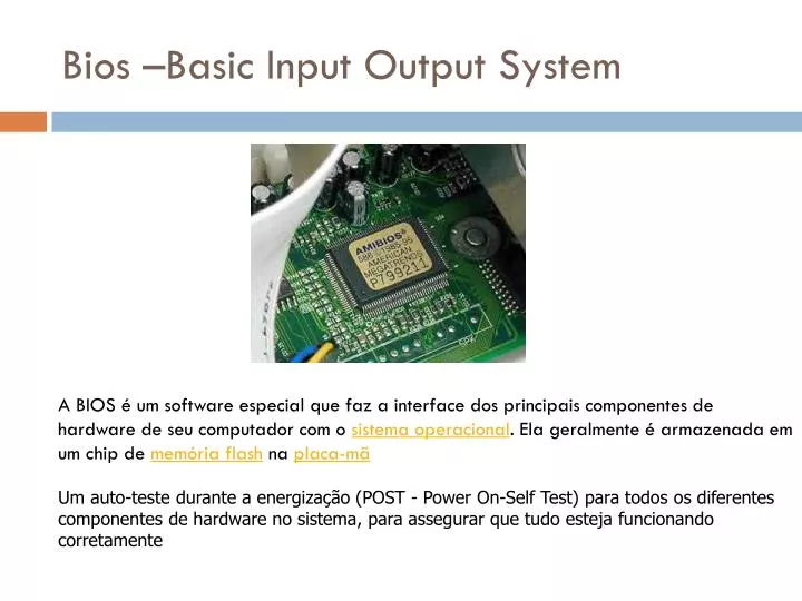 bios basic input output system