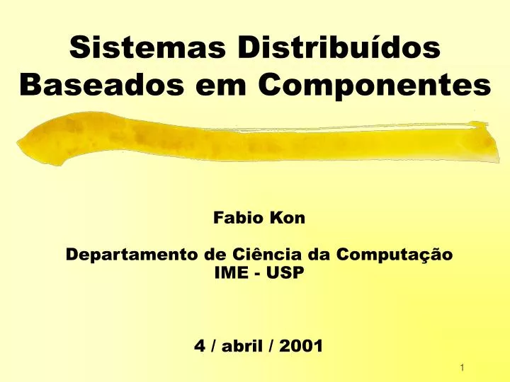 sistemas distribu dos baseados em componentes