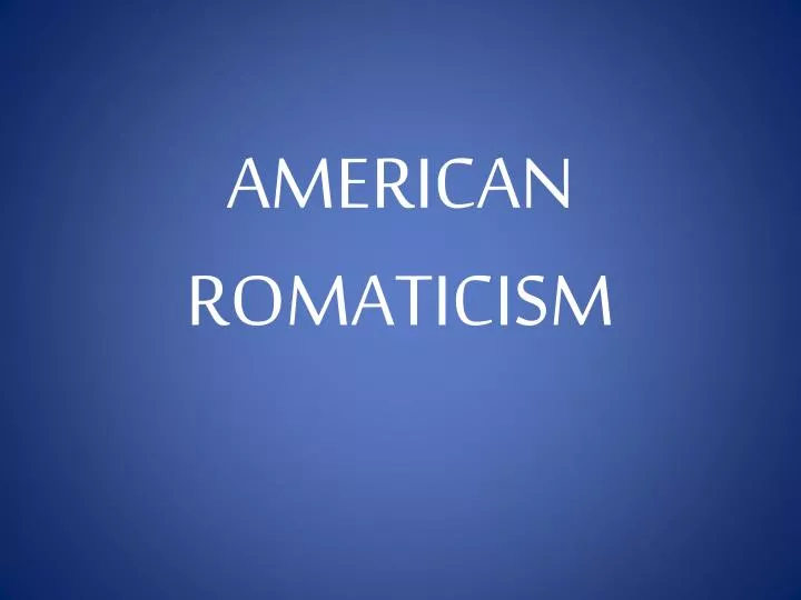 american romaticism