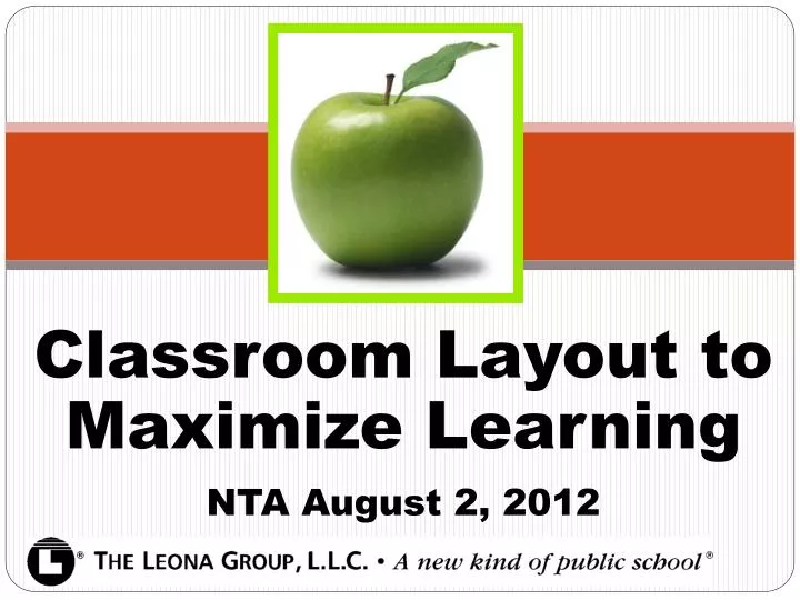 classroom layout to maximize learning nta august 2 2012