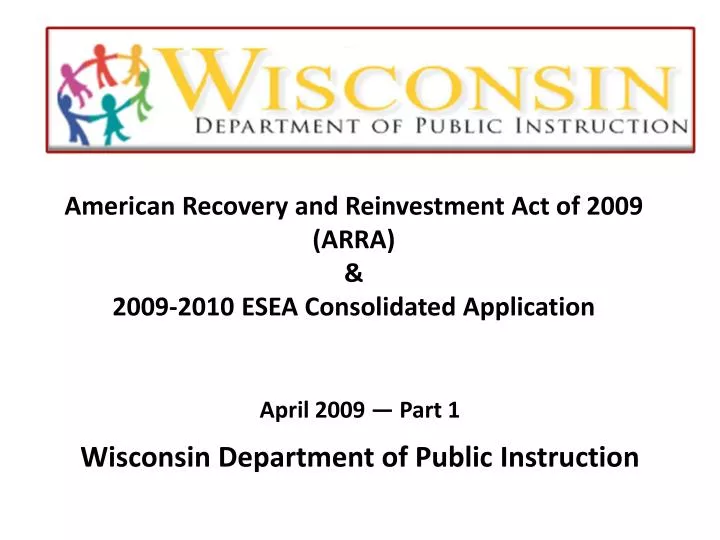 american recovery and reinvestment act of 2009 arra 2009 2010 esea consolidated application