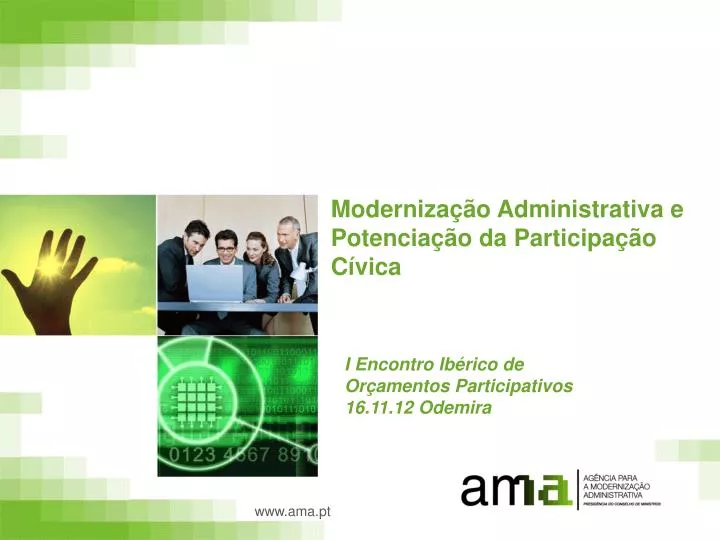 moderniza o administrativa e potencia o da participa o c vica