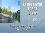 Energy Task Force Report - State University of New York - slide 1