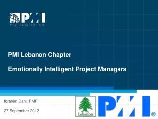 PMI Lebanon Chapter Emotionally Intelligent Project Managers