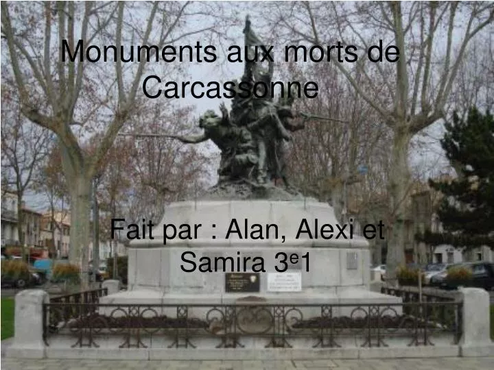 monuments aux morts de carcassonne