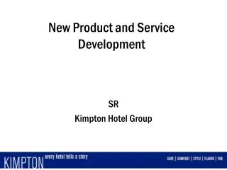 New Product and Service Development