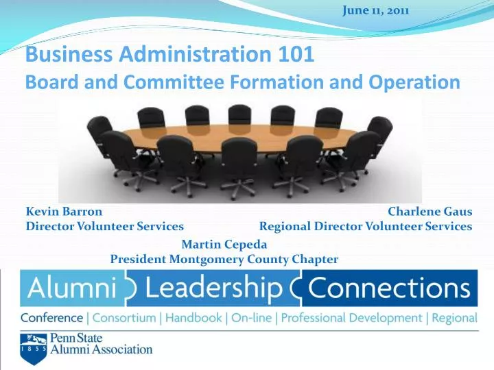 business administration 101 board and committee formation and operation