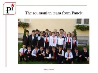 The roumanian team from Panciu