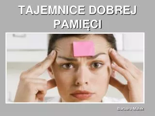 tajemnice dobrej pami ci