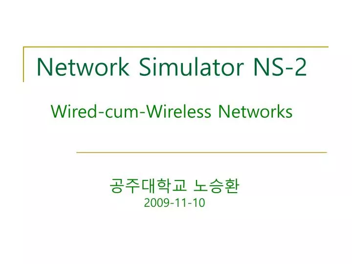 network simulator ns 2