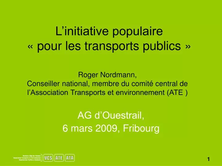 l initiative populaire pour les transports publics