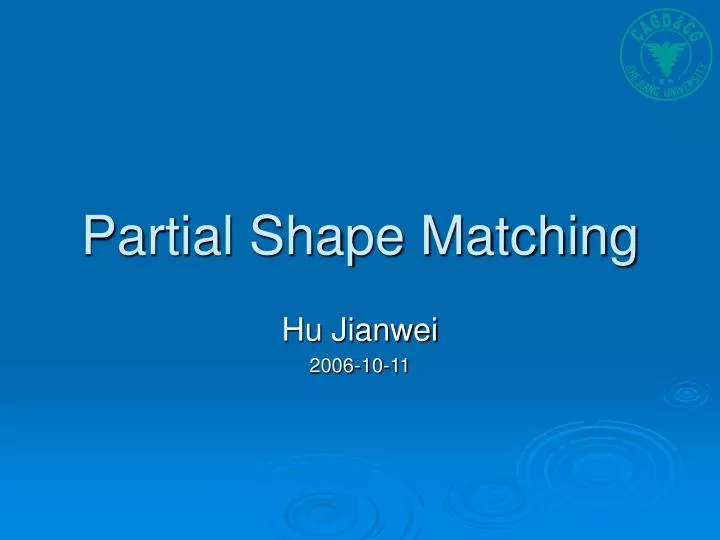 partial shape matching