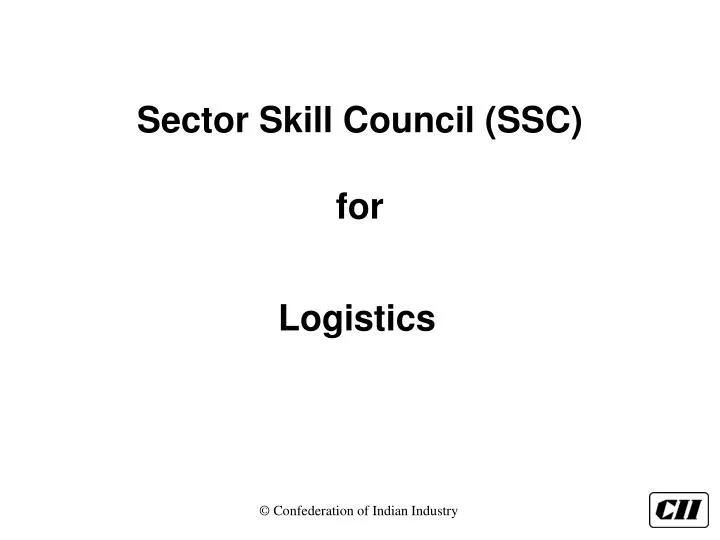 sector skill council ssc for