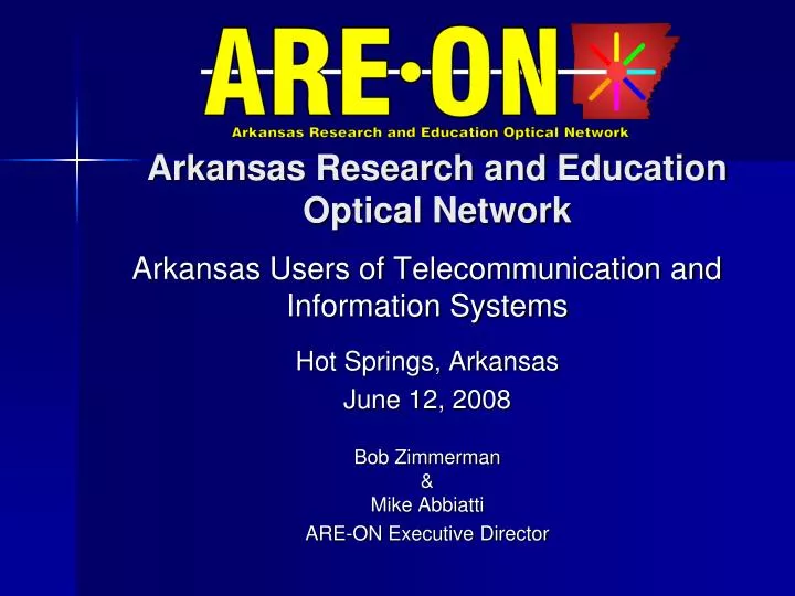 arkansas research and education optical network
