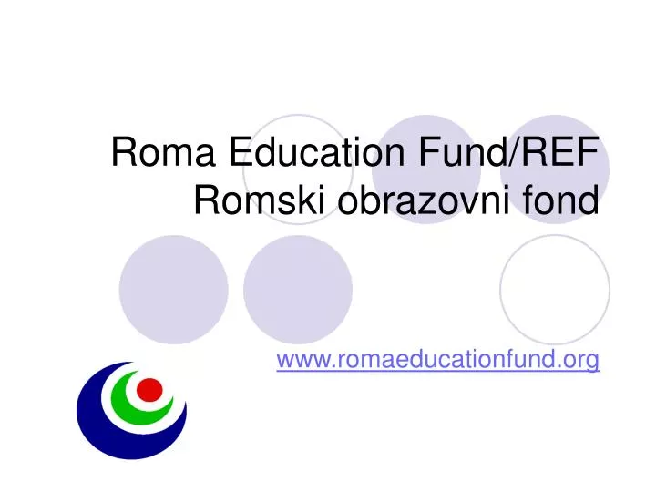 roma education fund ref romski obrazovni fond