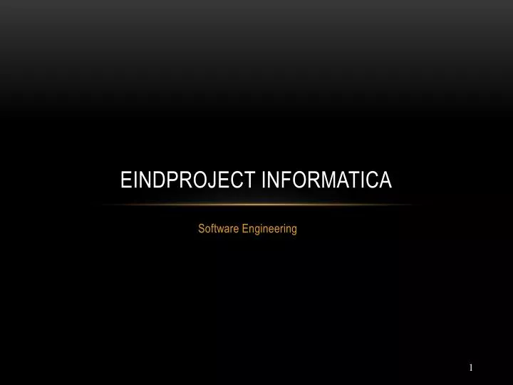 eindproject informatica