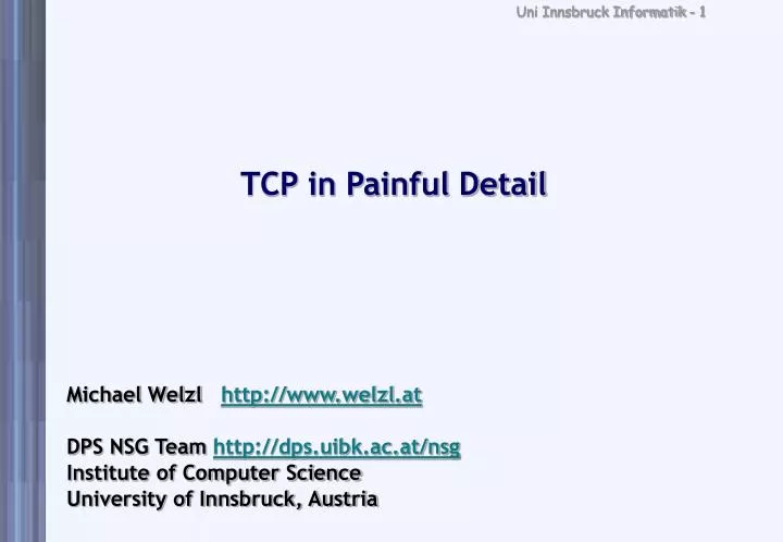 tcp in painful detail