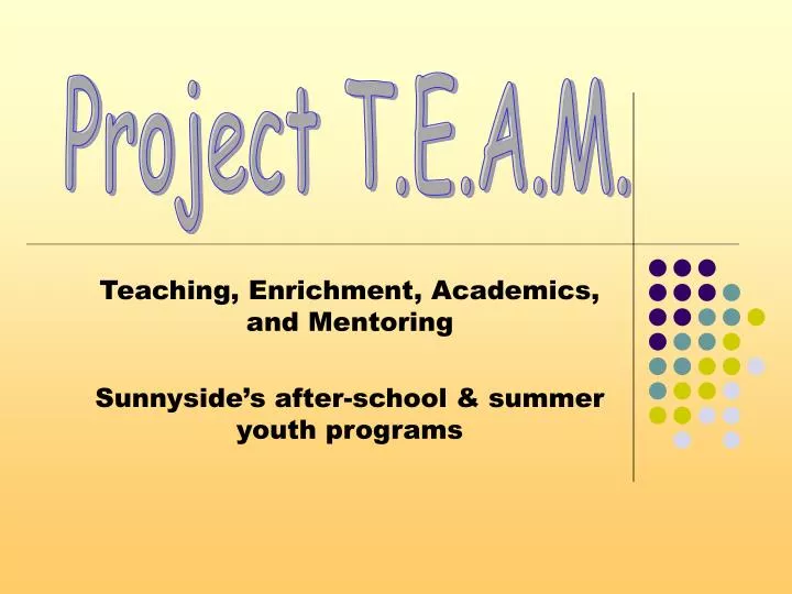 teaching enrichment academics and mentoring sunnyside s after school summer youth programs
