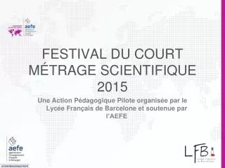 festival du court m trage scientifique 2015