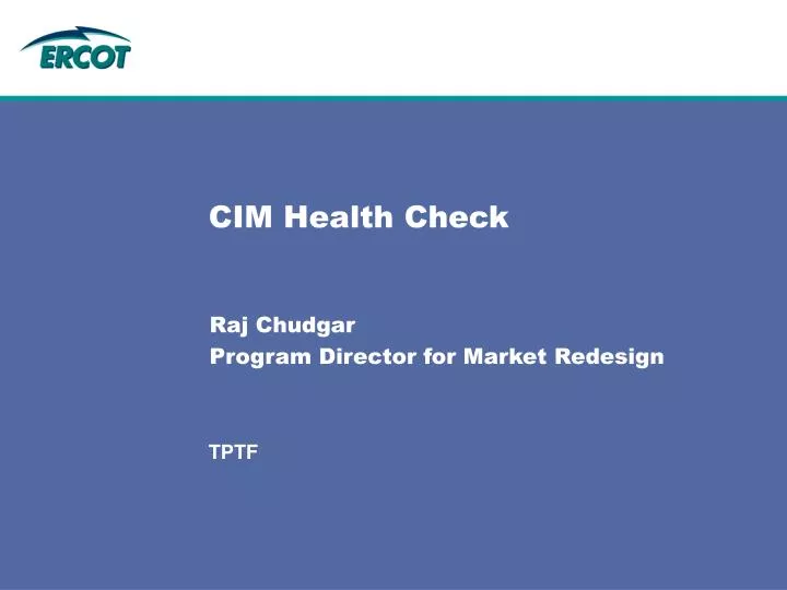 cim health check