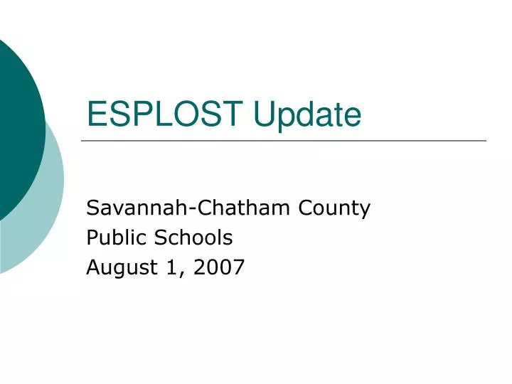 esplost update