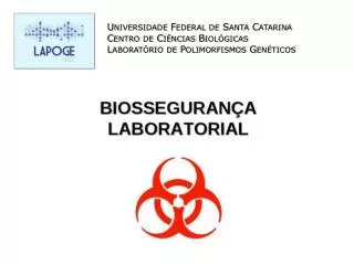 Universidade Federal de Santa Catarina Centro de Ciências Biológicas