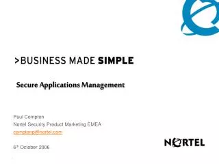 Secure Applications Management