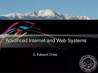 Advanced Internet and Web Systems