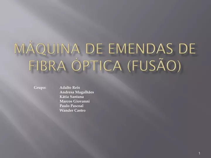 m quina de emendas de fibra ptica fus o