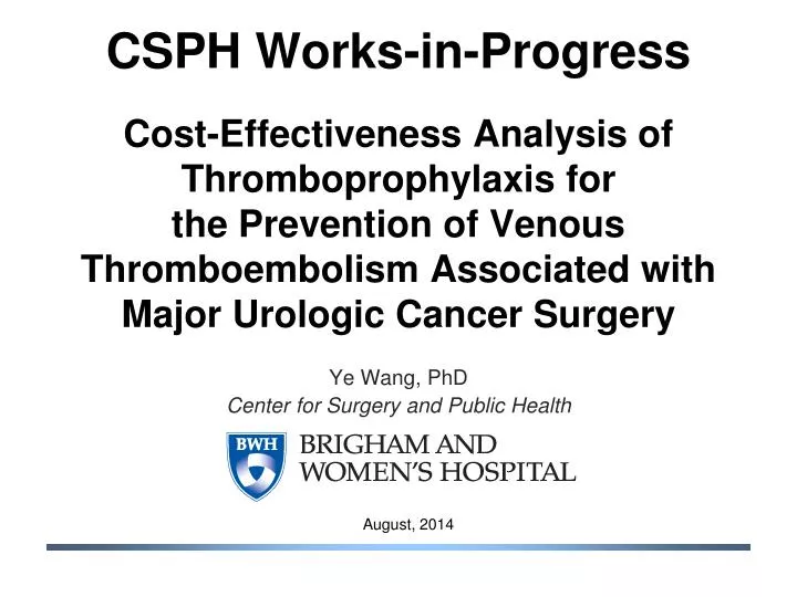 csph works in progress