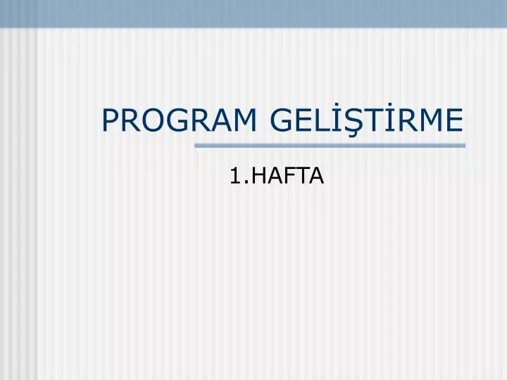 program gel t rme