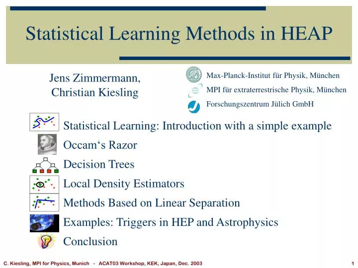 statistical learning methods in heap