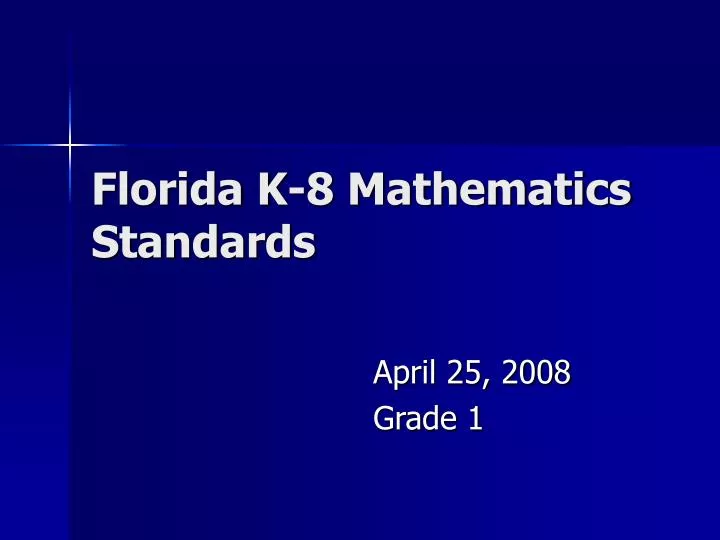 florida k 8 mathematics standards