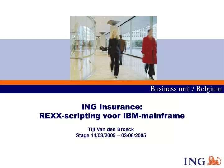 ing insurance rexx scripting voor ibm mainframe