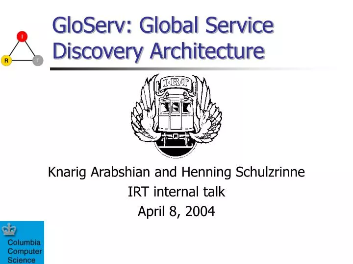 gloserv global service discovery architecture