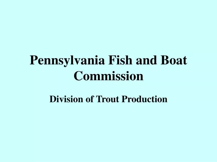pennsylvania fish and boat commission