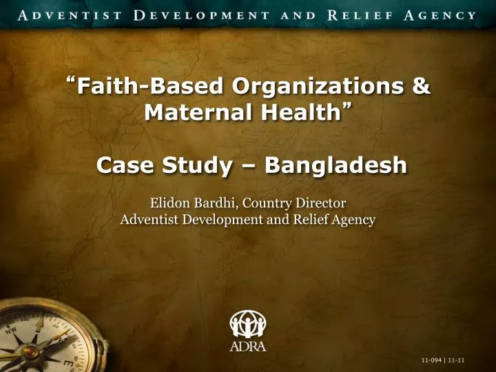 faith based organizations maternal health case study bangladesh