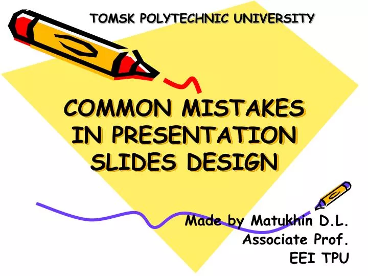 common mistakes in presentation slides design