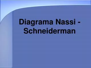 Diagrama Nassi - Schneiderman