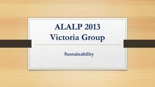 ALALP 2013 Victoria Group