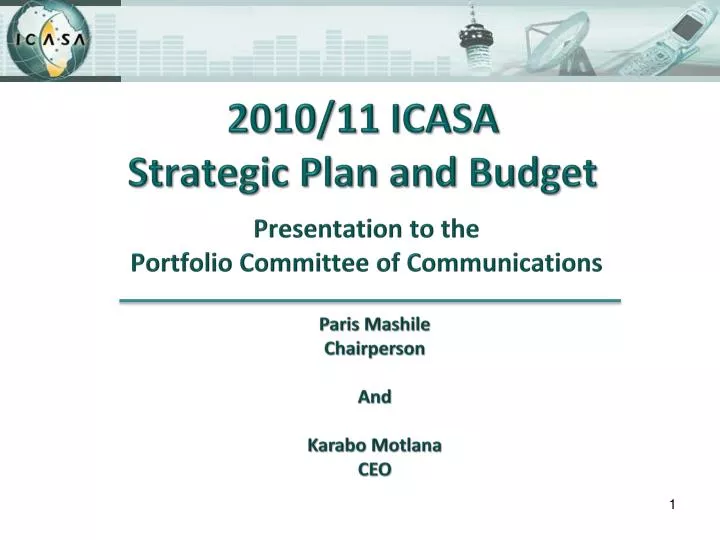2010 11 icasa strategic plan and budget
