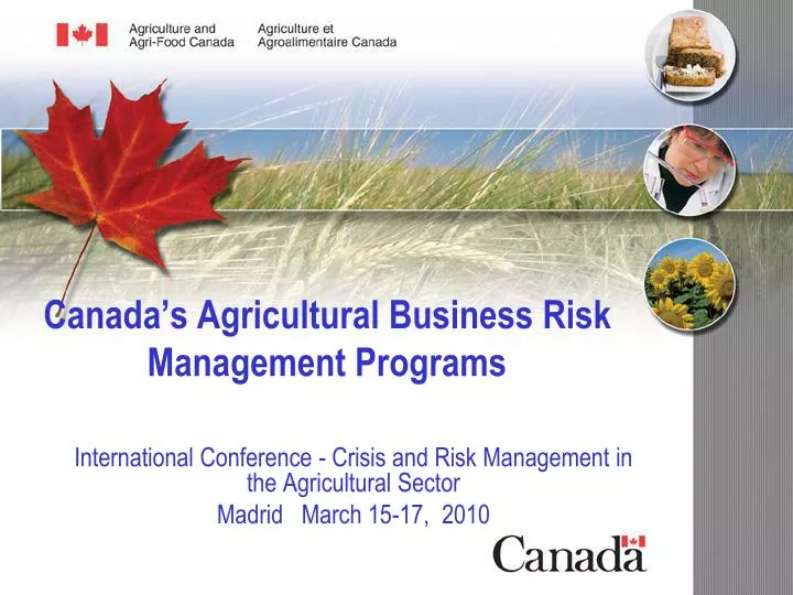 canada s agricultural business risk management programs