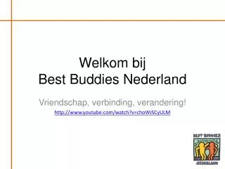 Welkom bij Best Buddies Nederland
