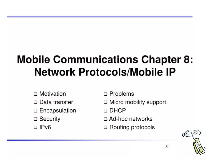 mobile communications chapter 8 network protocols mobile ip